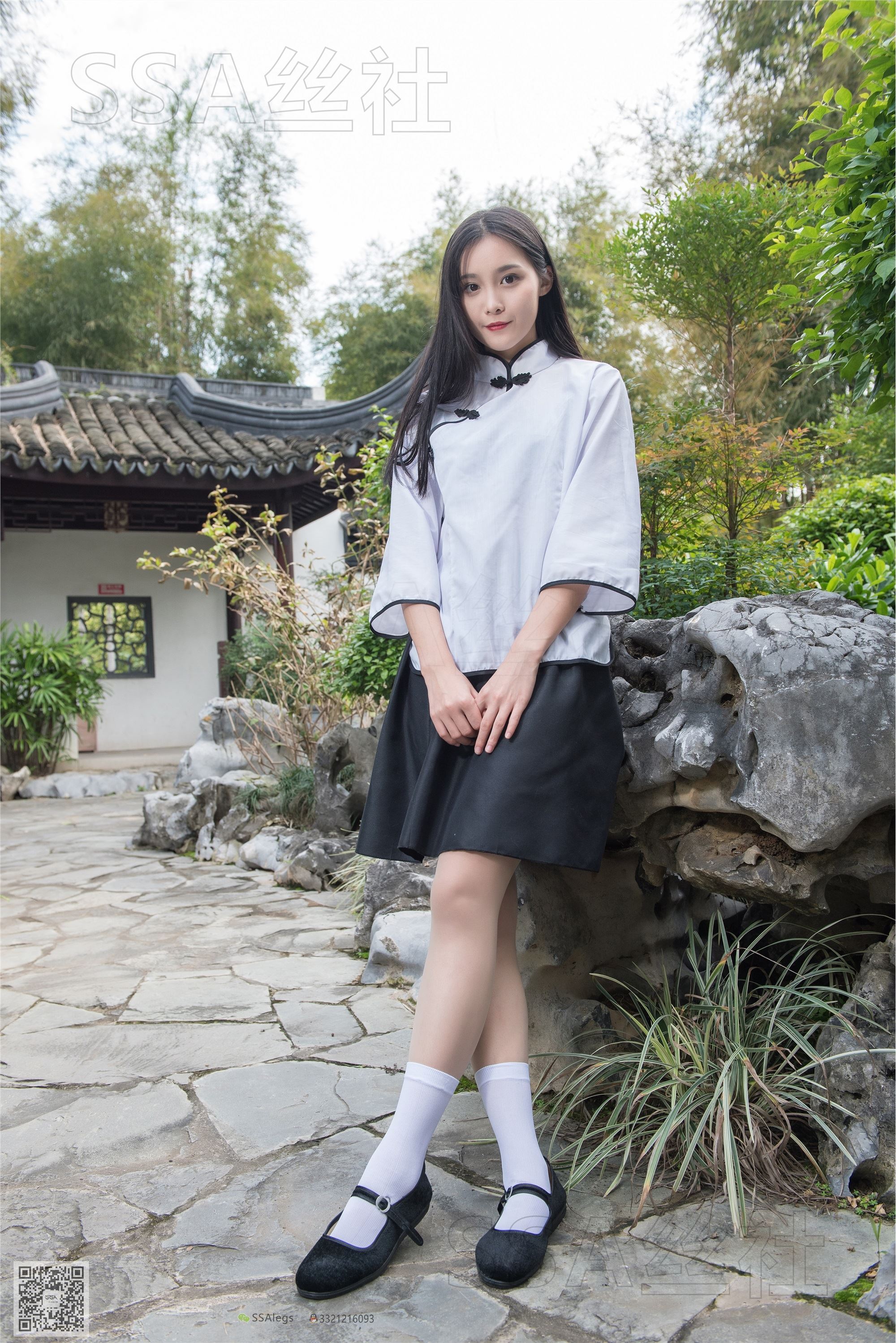 SSA丝社 超清写真 NO.068 君君 民国学妹肉丝白袜